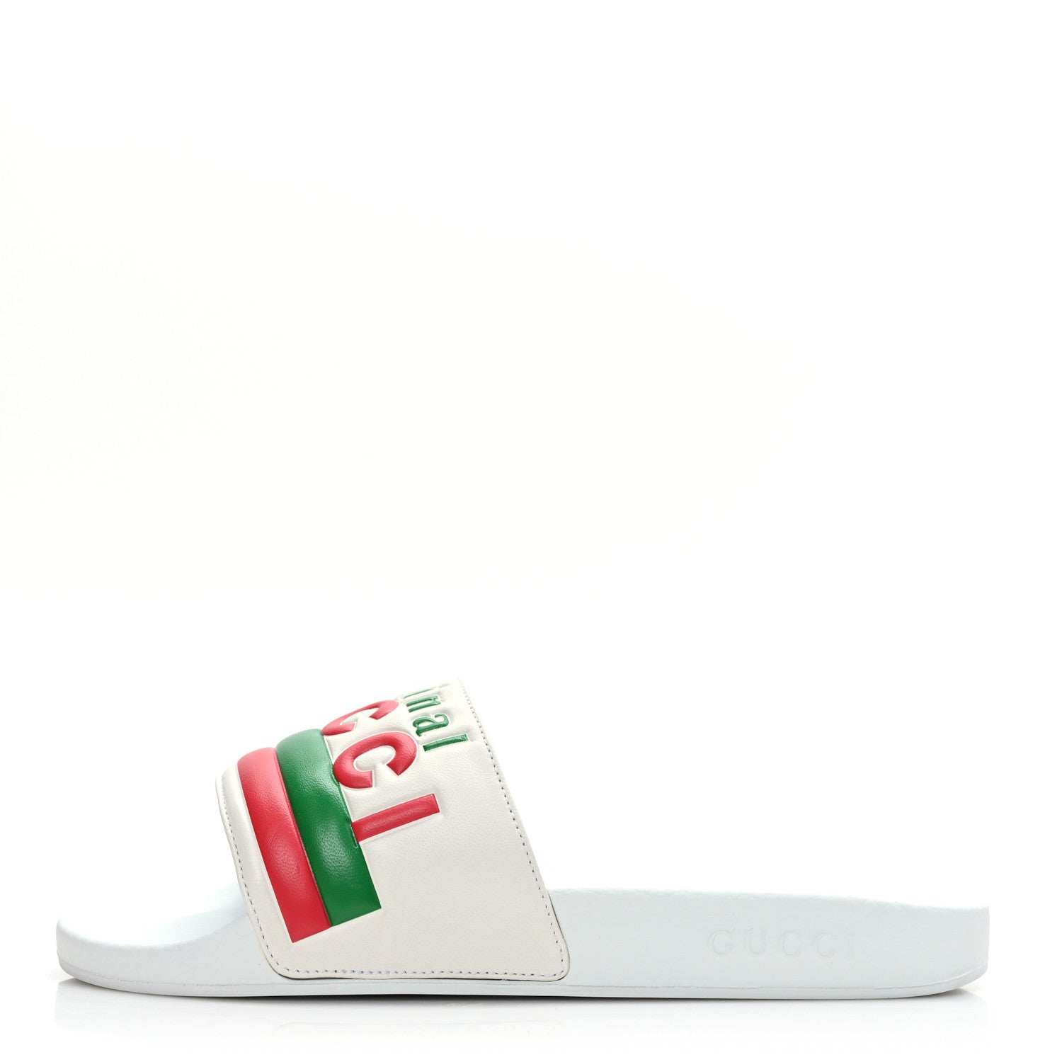 Gucci Nappa Original Gucci Mens Slide Sandals 9 Great White 1 of 6
