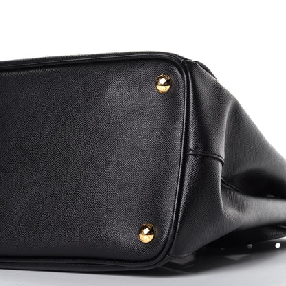 Prada Saffiano Medium Galleria Double Zip Tote Black 9 of 9