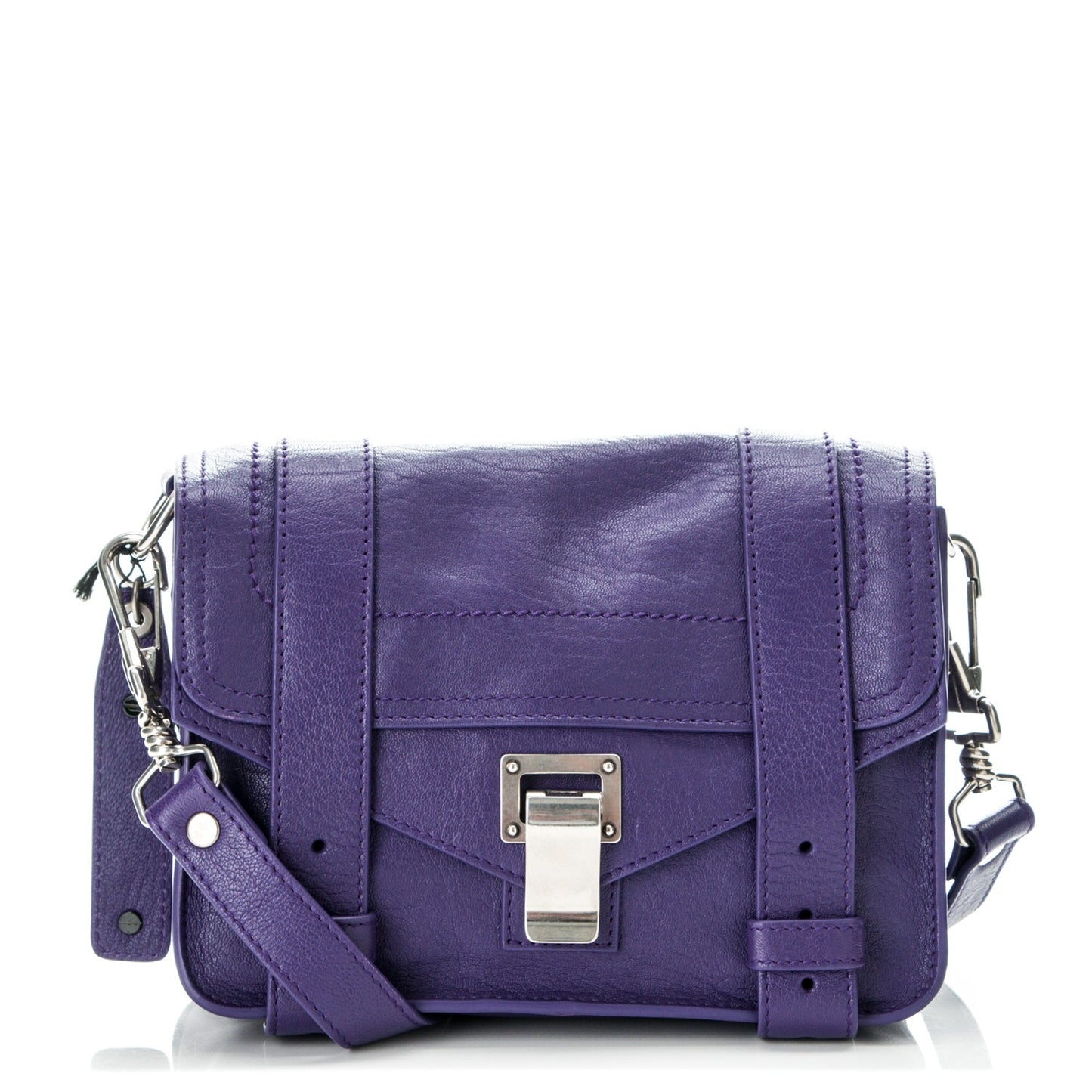 Lambskin PS1 Mini Pouch Messenger Bag Amethyst