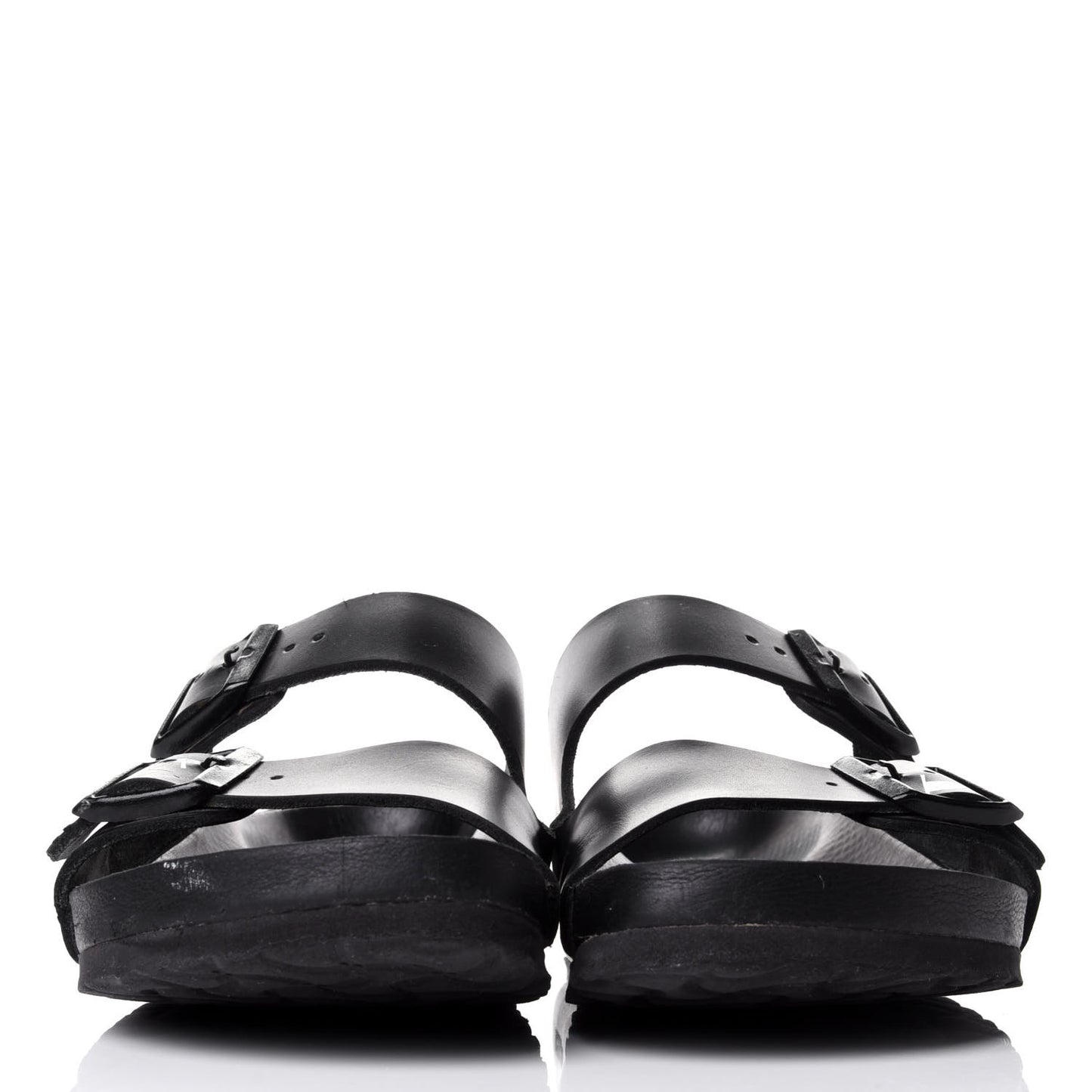 Calfskin VLTN Birkenstock Slide Sandals 40 Black