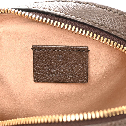 Gucci GG Supreme Monogram Web Mini Ophidia Round Shoulder Bag Brown 6 of 12