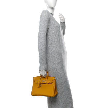 Hermes Togo Birkin 25 Jaune Ambre 2 of 11