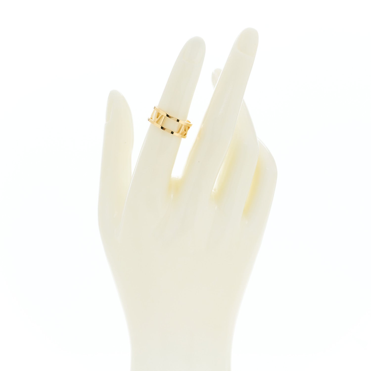 Tiffany 18K Yellow Gold Atlas Open Ring 50 5.5 2 of 7