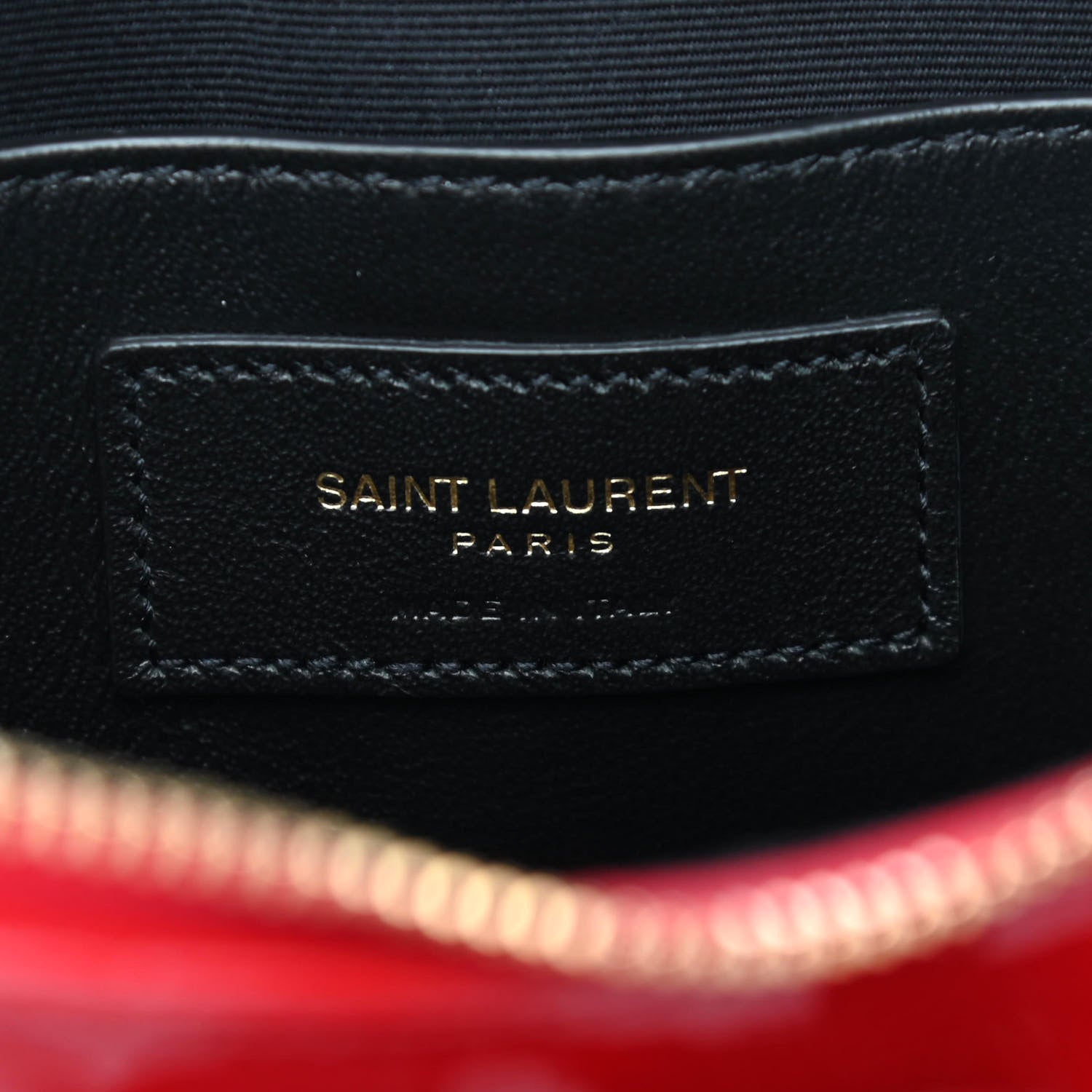 Saint Laurent Patent Sac Coeur Heart Shaped Clutch Red 6 of 10