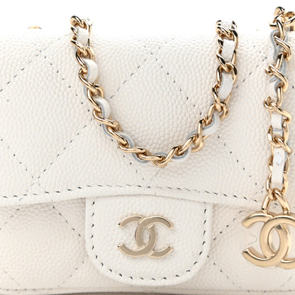 Chanel Caviar Quilted Belt Bag White 9 of 12