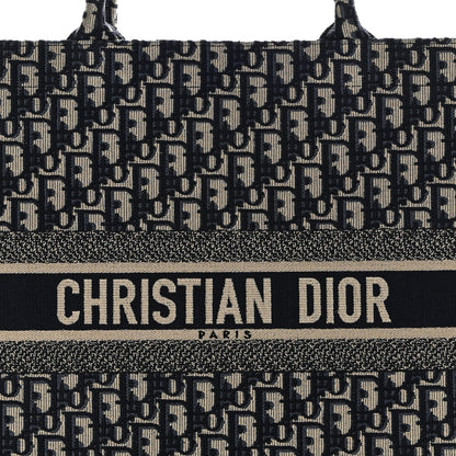 Christian Dior Oblique Large Book Tote Blue Multicolor 8 of 10