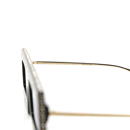 Gucci Acetate Crystal Mask-Frame Sunglasses GG0431S Black 6 of 8