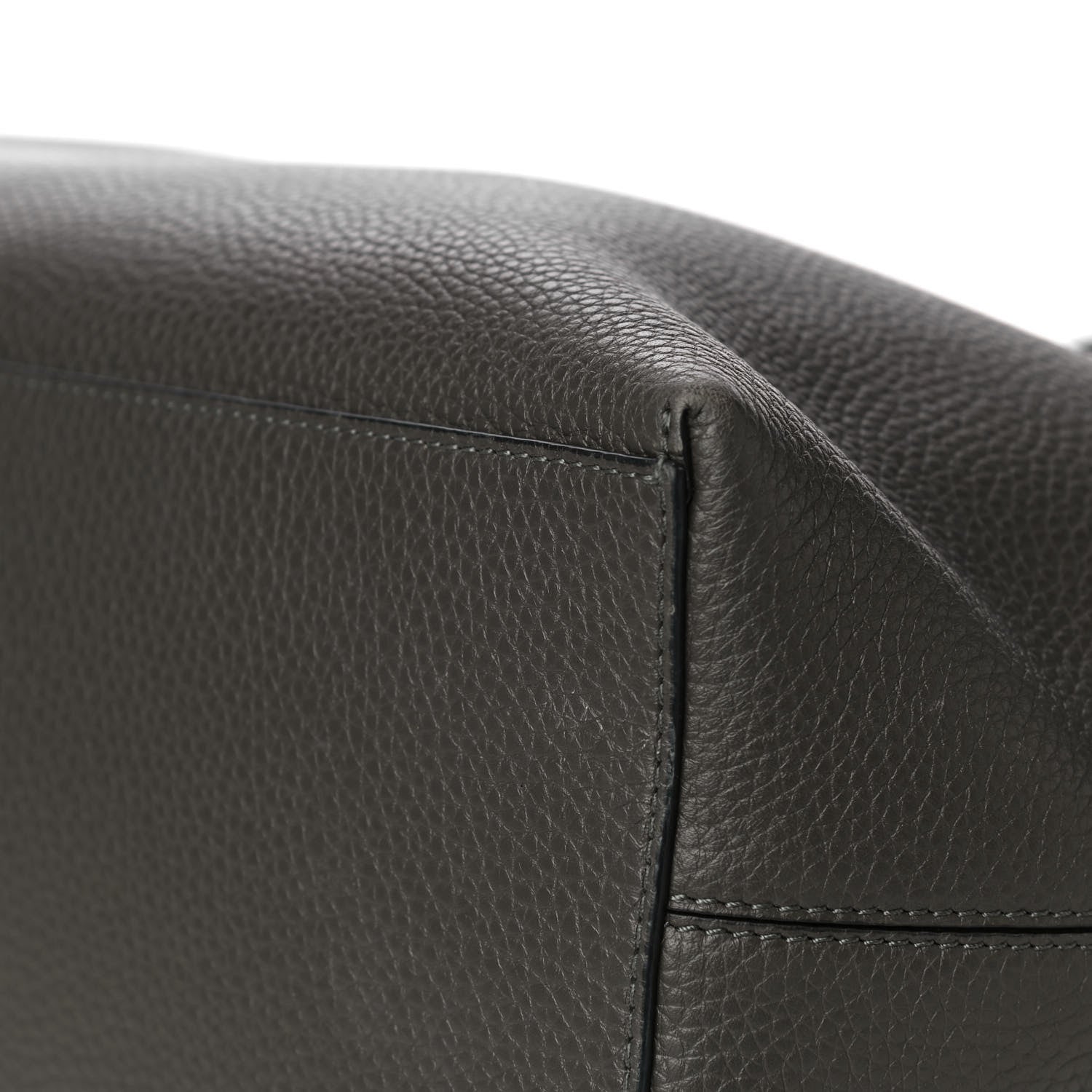 Valentino Garavani Grained Calfskin Rockstud Shoulder Tote Graphite 10 of 14