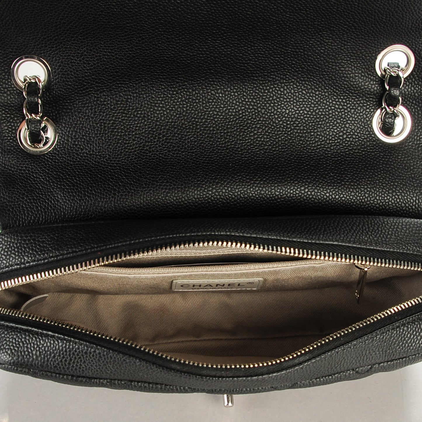 Caviar Quilted Medium Easy Flap Black