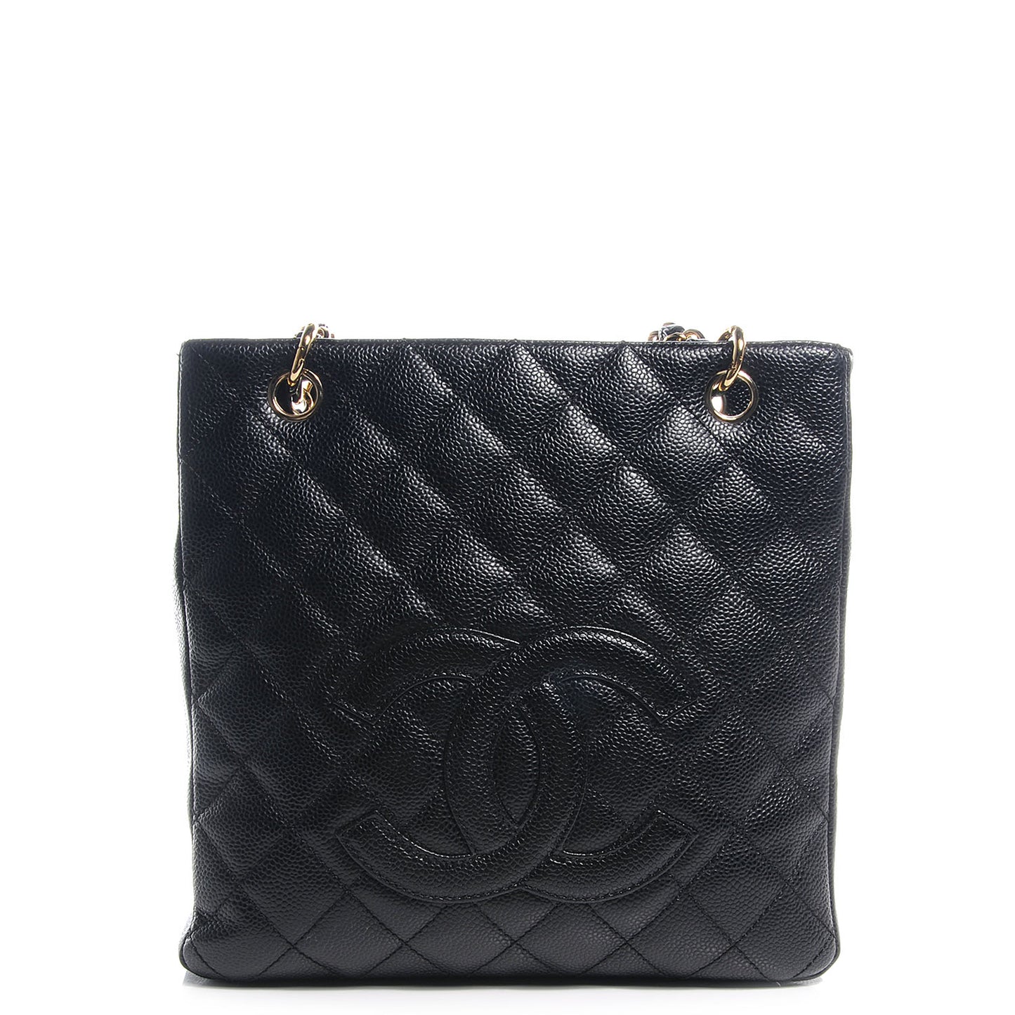 Caviar Petit Shopping Tote PST Black