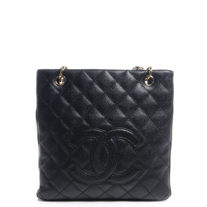 Chanel Caviar Petit Shopping Tote PST Black 1 of 9