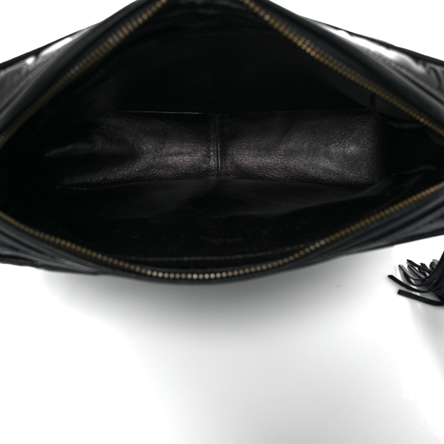 Chanel Patent Quilted Tassel Camera Case Black 5 of 12
