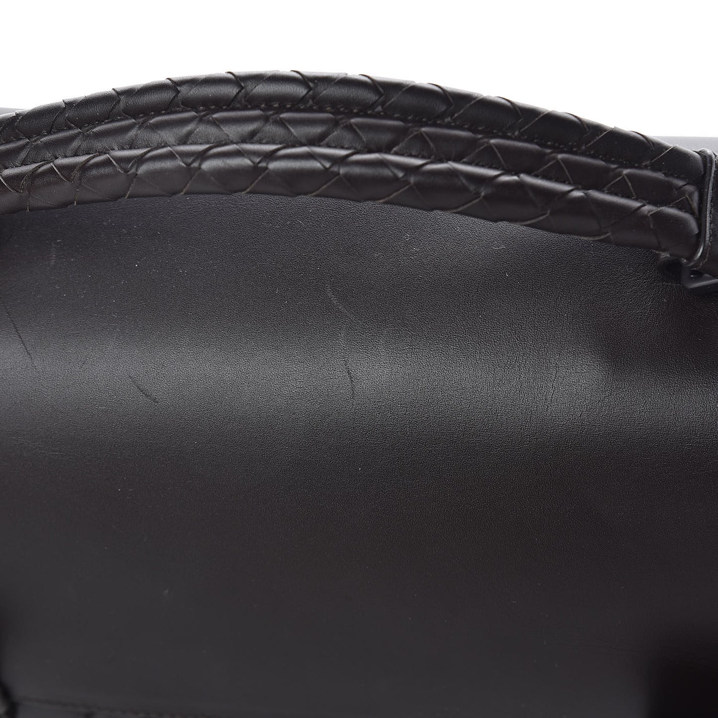 Calfskin Intrecciato Briefcase Ebano