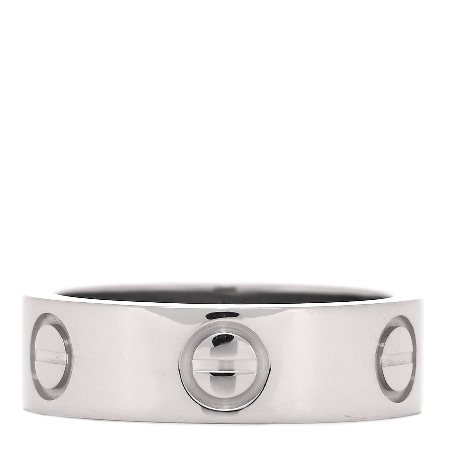 18K White Gold 5.5mm LOVE Ring 49 4.75
