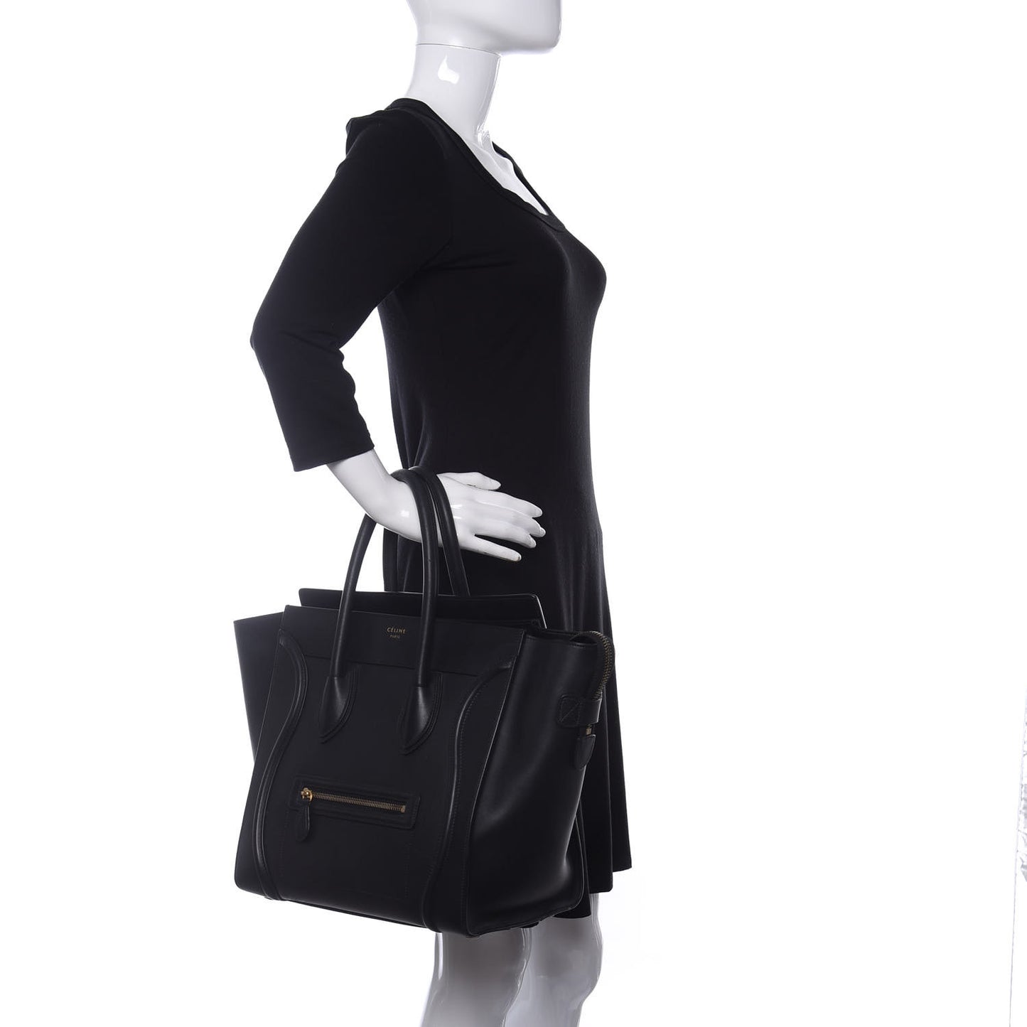 Smooth Calfskin Mini Luggage Black
