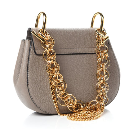 Chloe Grained Lambskin Mini Drew Bijou Shoulder Bag Motty Grey 4 of 10