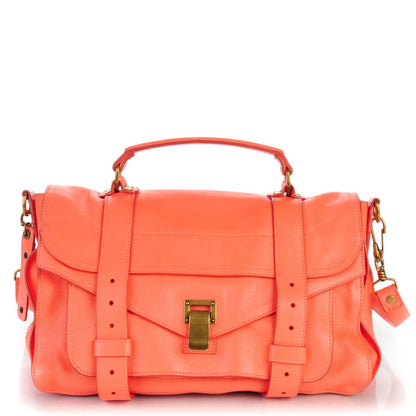 Proenza Schouler Lambskin Medium PS1 Satchel Grapefruit 1 of 9