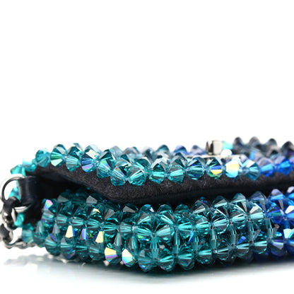 Chanel Crystal Mini Flap Blue Green 9 of 10