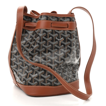 Goyard Goyardine Petit Flot Bucket Bag PM Black Gold 3 of 8
