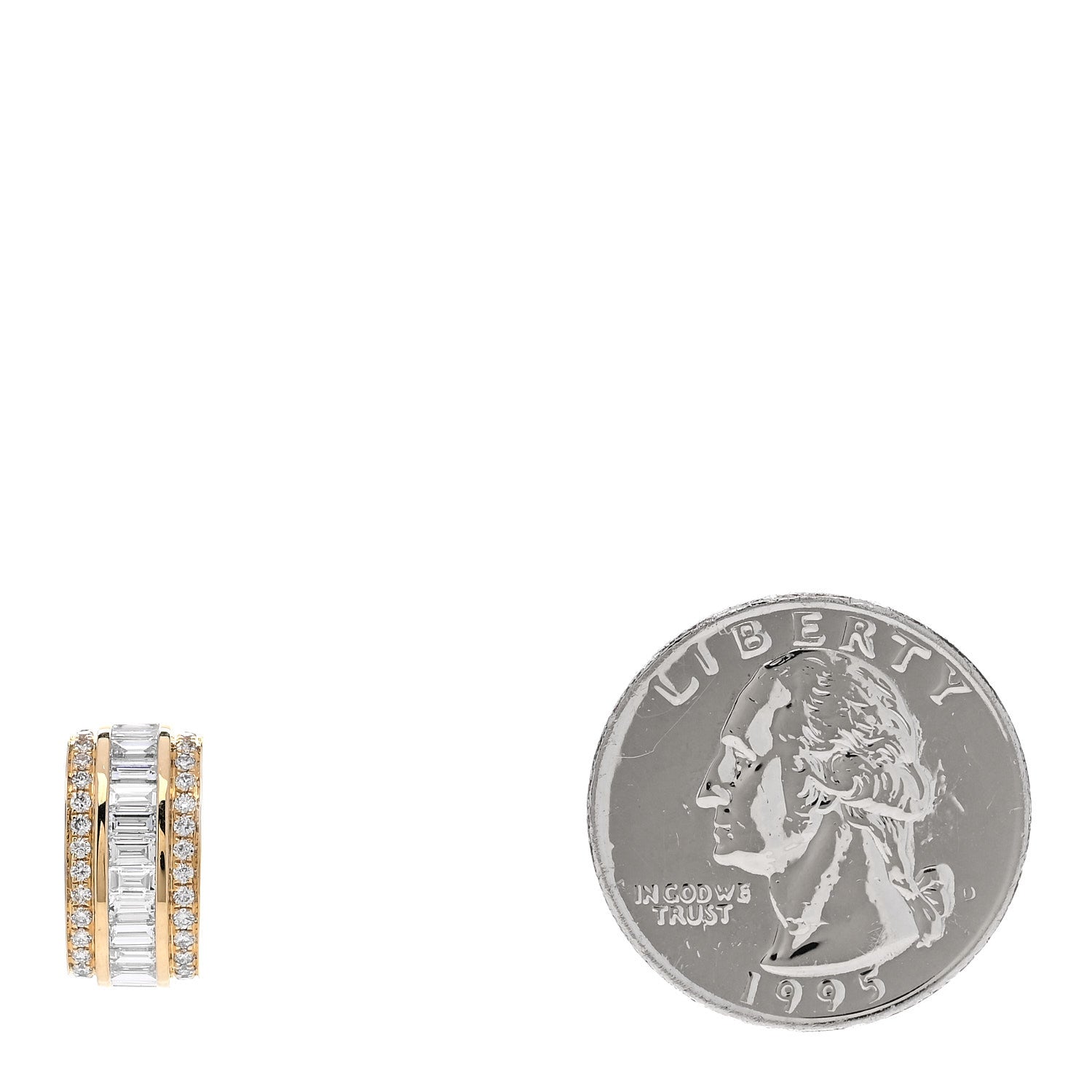 Anita Ko 18K Yellow Gold Diamond Stacked Ear Cuff Earring 2 of 3