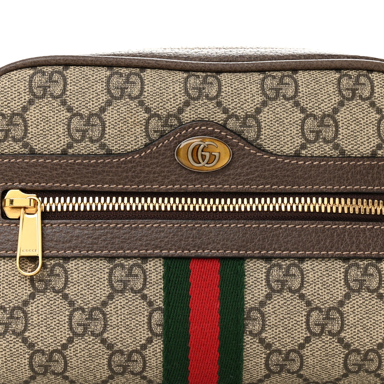 Gucci GG Supreme Monogram Web Small Ophidia Belt Bag Dark Brown 8 of 13