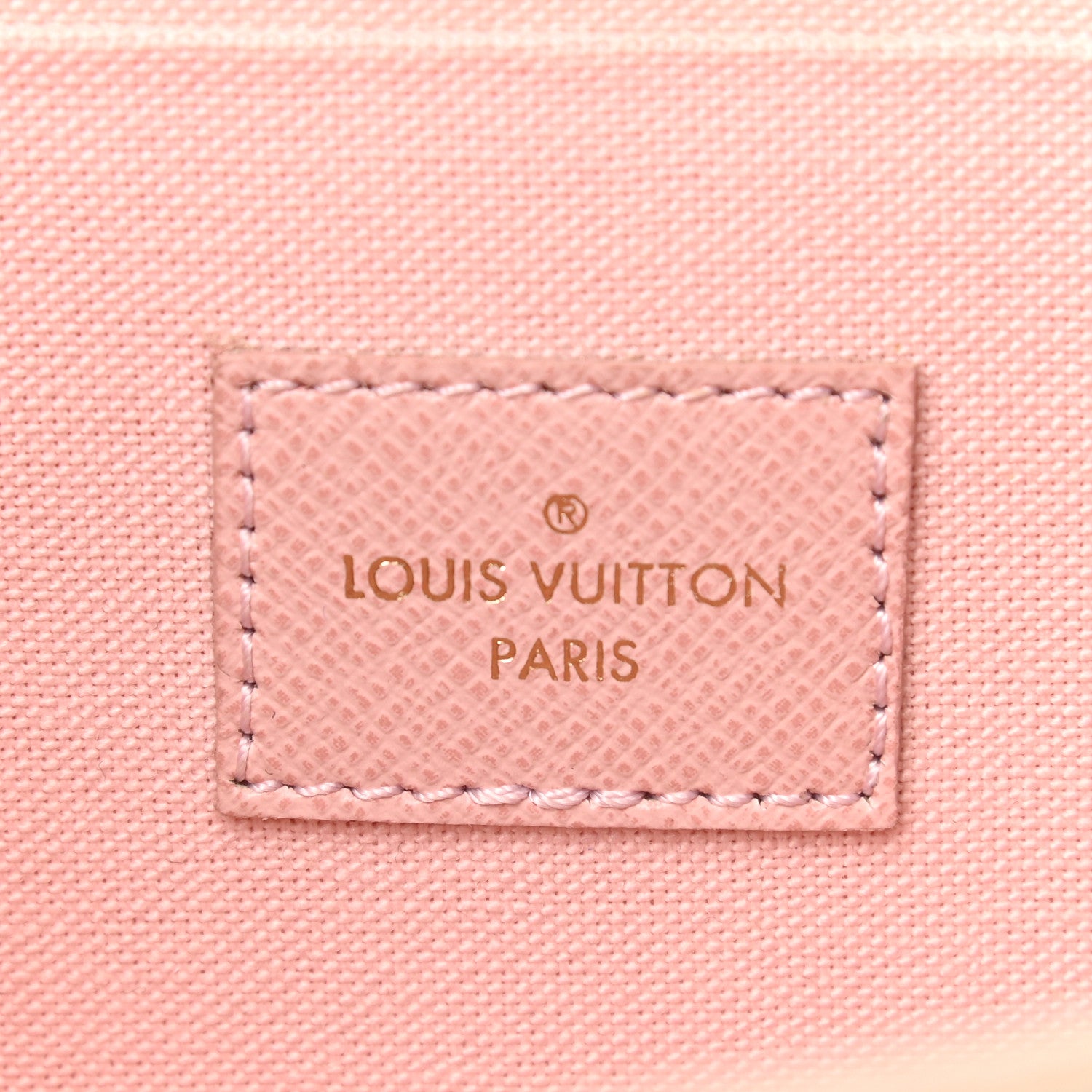 Louis Vuitton Damier Azur Pochette Felicie Chain Wallet Rose Ballerine 6 of 9