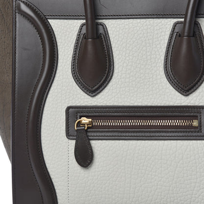 Celine Bullhide Micro Tri-Color Luggage Khaki 10 of 11