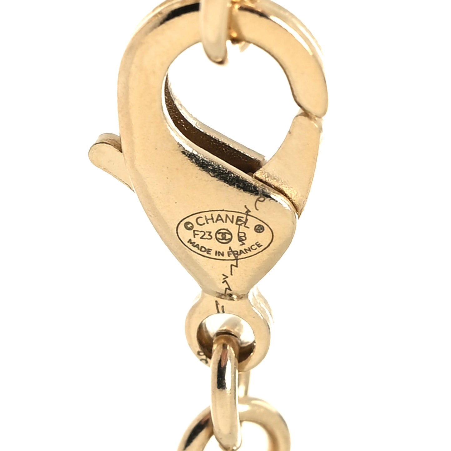 Crystal Logo Heart Choker Gold