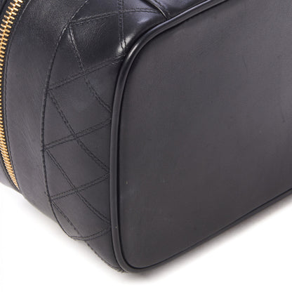 Chanel Lambskin Vanity Cosmetic Case Black 5 of 8