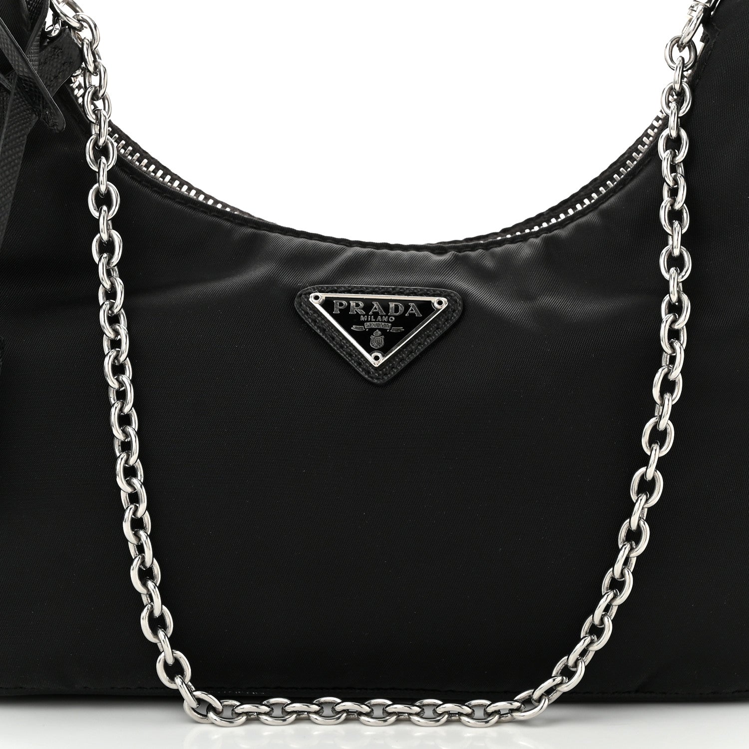 Prada Nylon Re-Edition 2005 Shoulder Bag Black 8 of 10