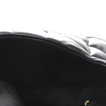 Saint Laurent Lambskin Quilted Small Loulou Puffer Monogram Chain Satchel Black 5 of 11