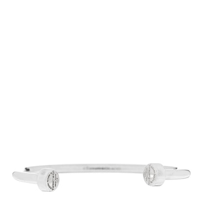 Tiffany Sterling Silver Return to Tiffany Narrow Circle Edge Cuff Bracelet 1 of 4