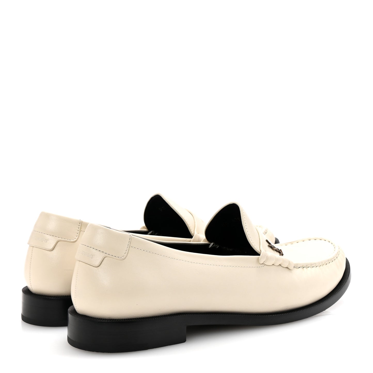 Smooth Calfskin Mens Penny Loafers 42.5 Pearl