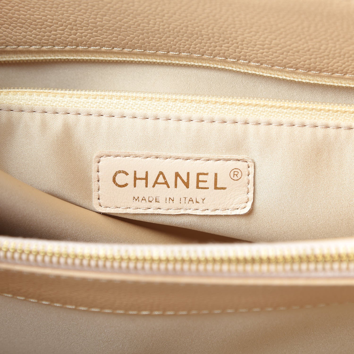 Chanel Caviar Quilted Grand Shopping Tote GST Beige Clair 6 of 13
