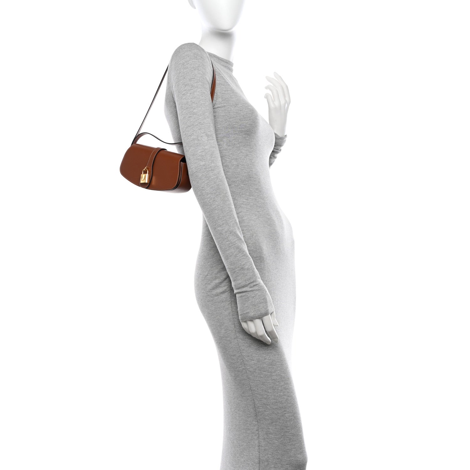 Celine Smooth Calfskin Tabou Clutch On Strap Tan 2 of 12