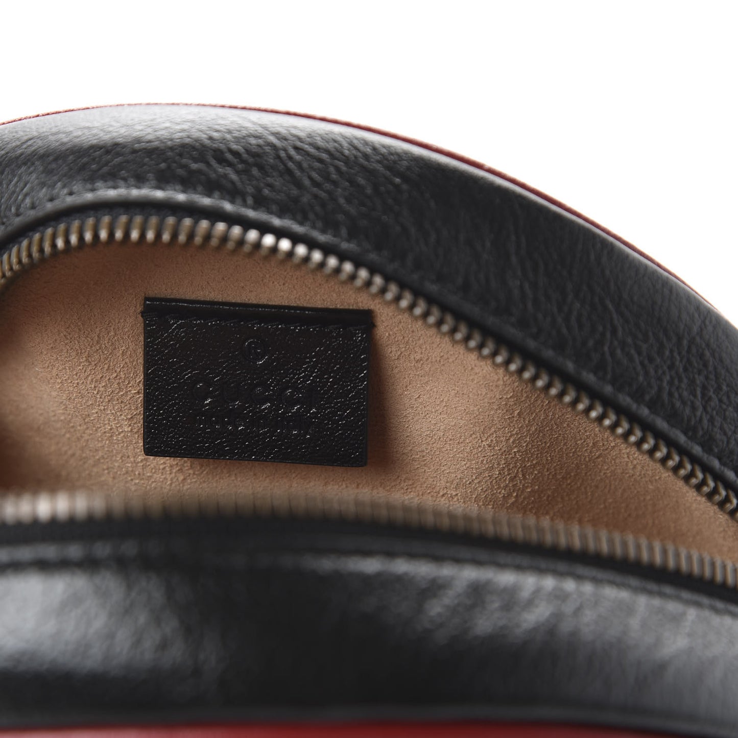 Azalea Calfskin Matelasse Diagonal Patchwork Mini Torchon GG Marmont Round Shoulder Bag Black Beige Romantic Cerise
