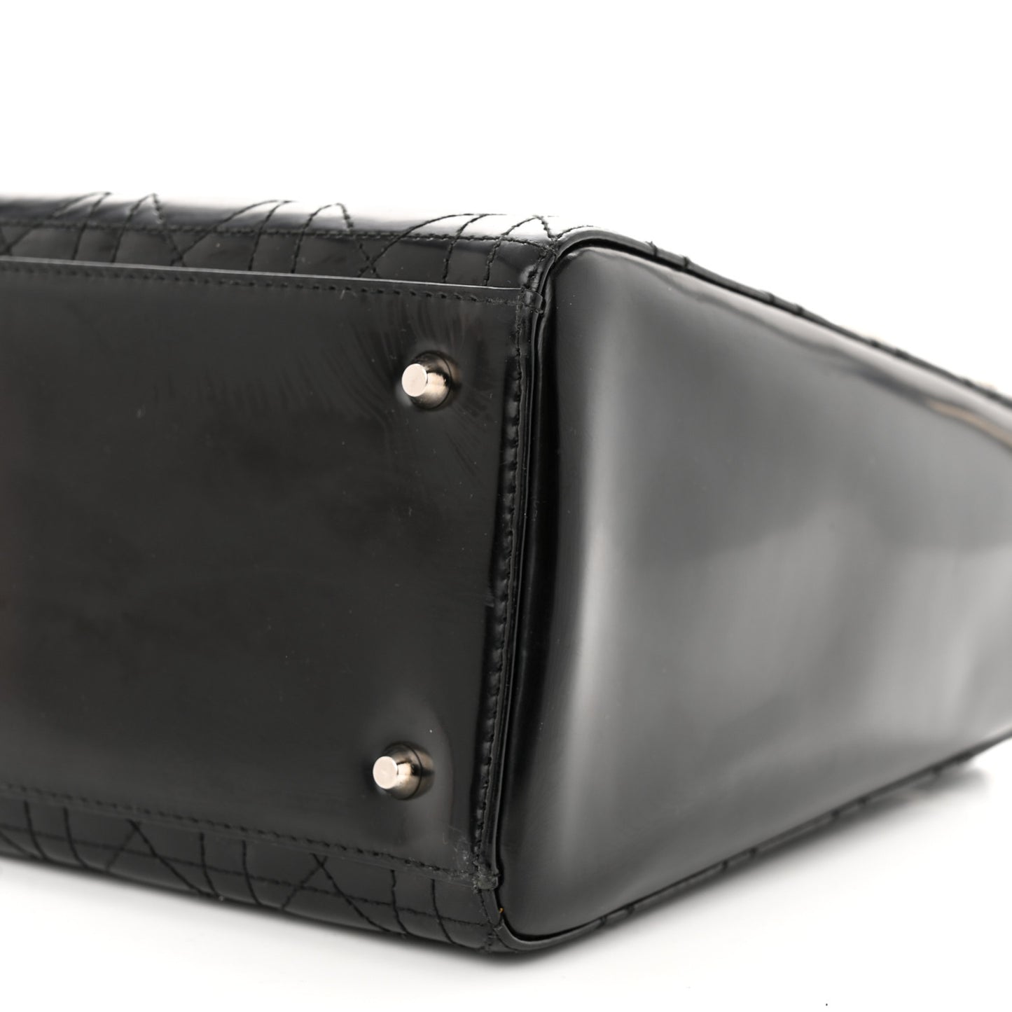 Patent Cannage Medium Lady Dior Black