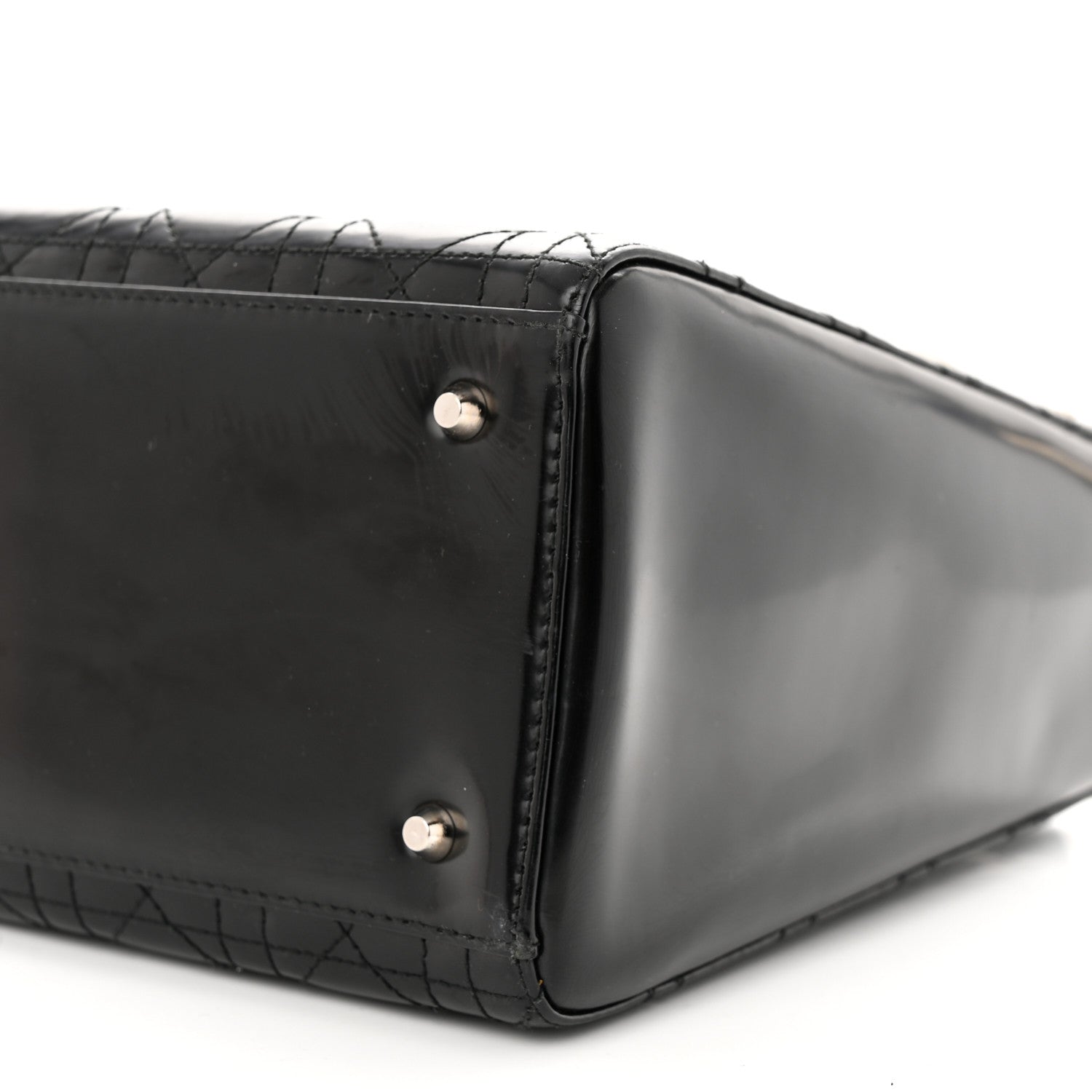 Christian Dior Patent Cannage Medium Lady Dior Black 10 of 11