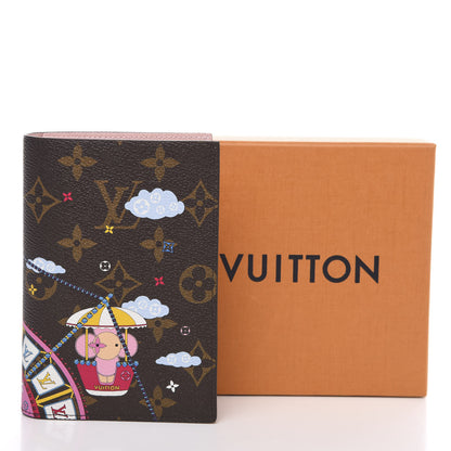 Louis Vuitton Monogram 2020 Christmas Animation Big Wheel Passport Cover Rose Ballerine 6 of 6