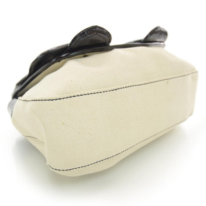 Fendi Canvas Patent B Bag Corda Black 4 of 7