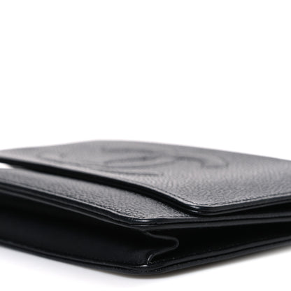 Chanel Caviar Timeless CC Wallet On Chain WOC Black 11 of 11