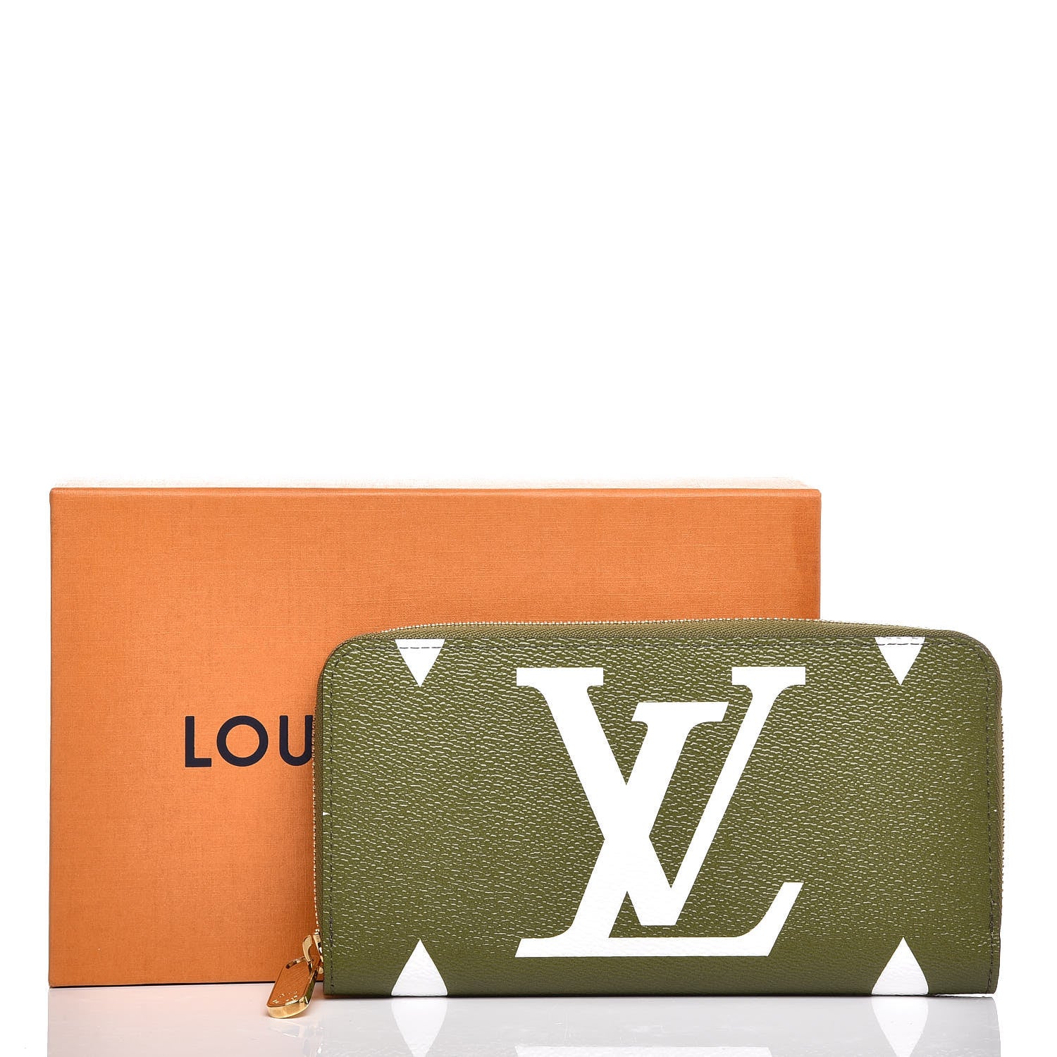 Louis Vuitton Monogram Giant Zippy Wallet Kaki White 7 of 7