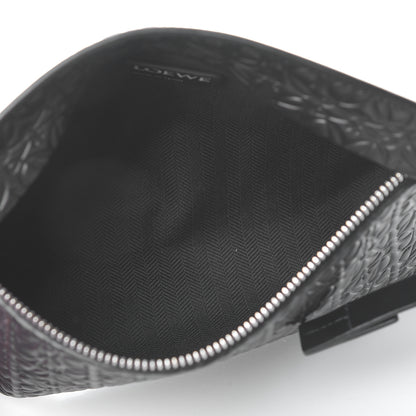 Loewe Calfskin Embossed Medium Repeat T Pouch Black 5 of 10