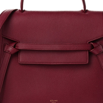Celine Grained Calfskin Micro Belt Bag Plum 9 of 13