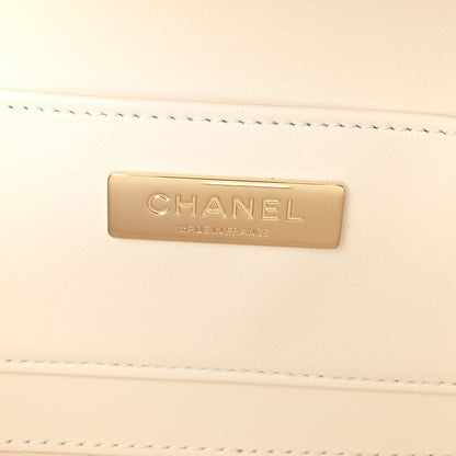 Chanel Lambskin Quilted Coco Click Bag White 6 of 10
