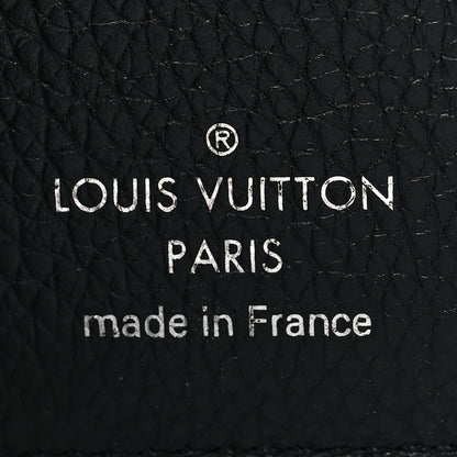 Louis Vuitton Soft Calfskin My Lockme Compact Wallet Black 6 of 7
