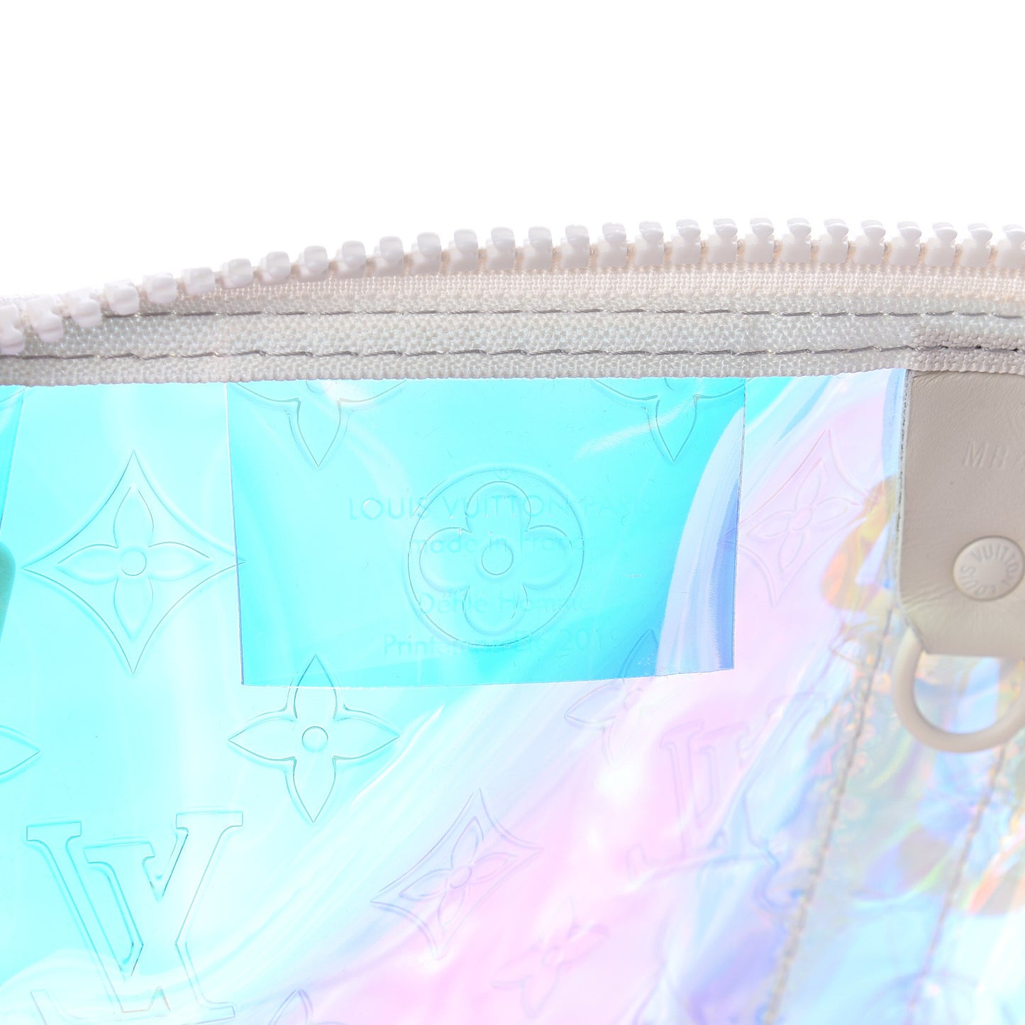 PVC Monogram Keepall Bandouliere 50 Iridescent Prism