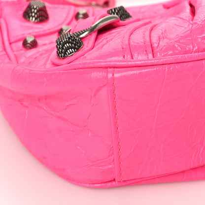 Balenciaga Agneau Arena Le Cagole Shoulder Bag XS Fluo Pink 7 of 8