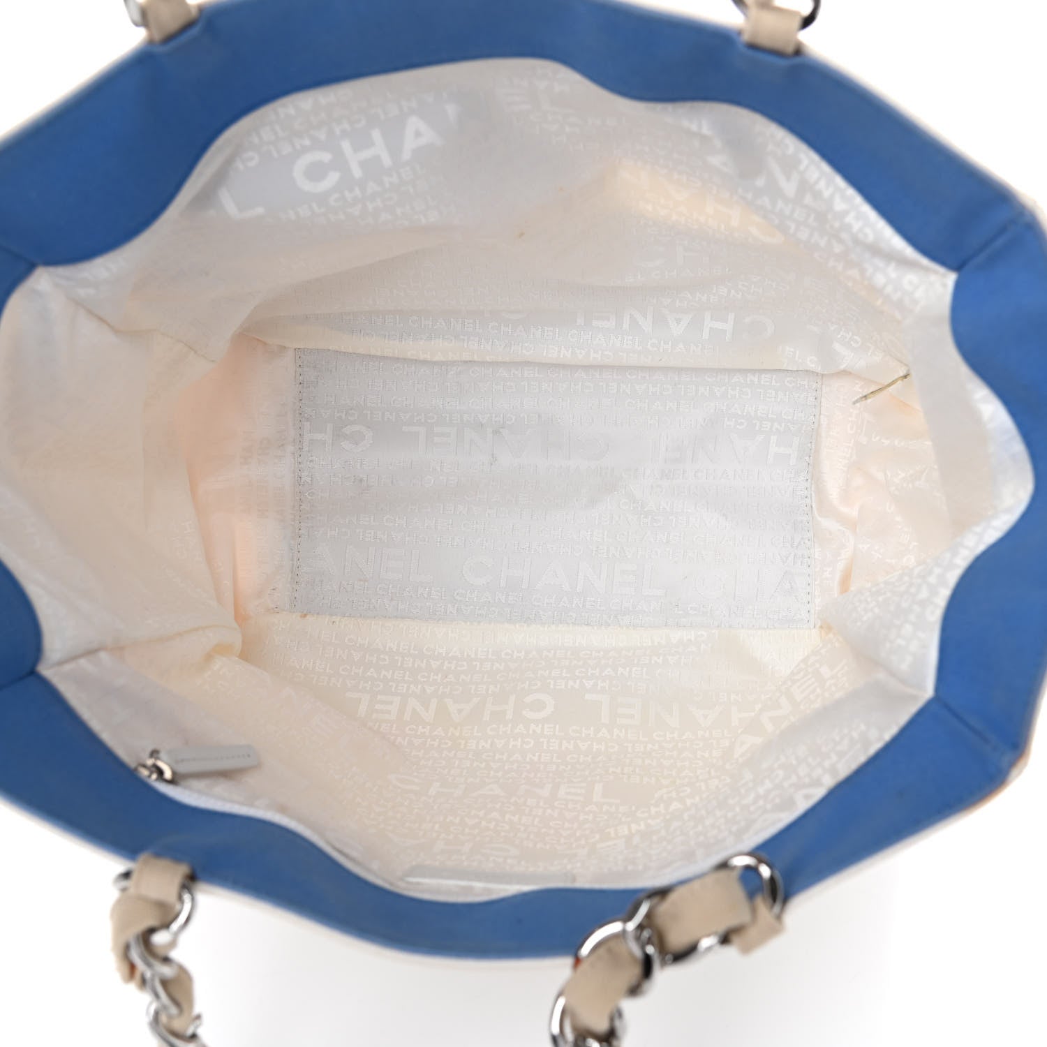 Chanel Canvas Quilted N°5 Shopping Tote Beige 5 of 10