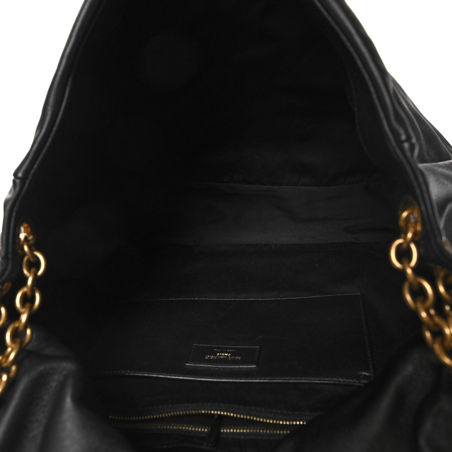 Lambskin Matelasse Monogram Large Jamie 4.3 Black